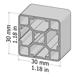30x30 G T-Slotted Profile
